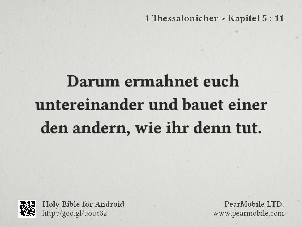 1 Thessalonicher, Kapitel 5:11